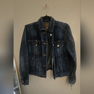 American Eagle Outfitters Dark Blue Jean Jacket